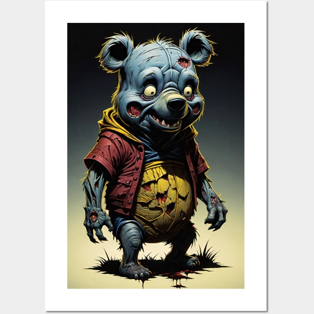 Zombie Winnie the Pooh 4 Wall Art by Grave Digs